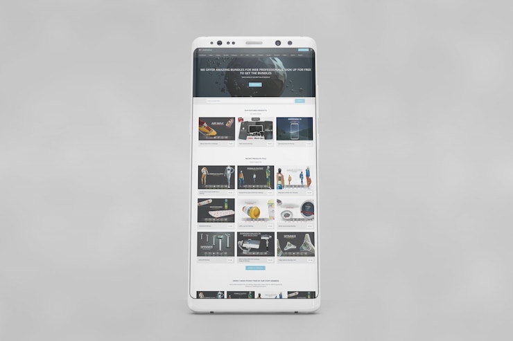 PSD mockup smartphone