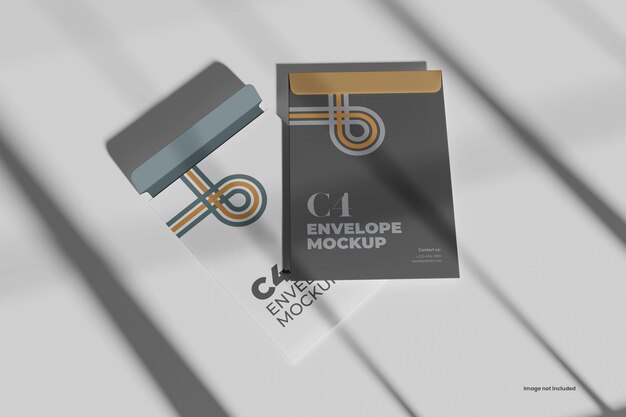 PSD mockup del sobre c4