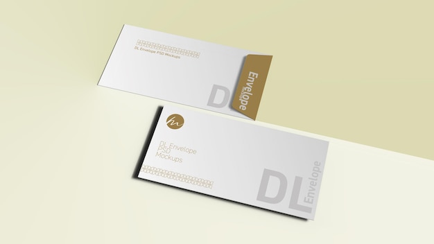 Mockup del sobre de DL