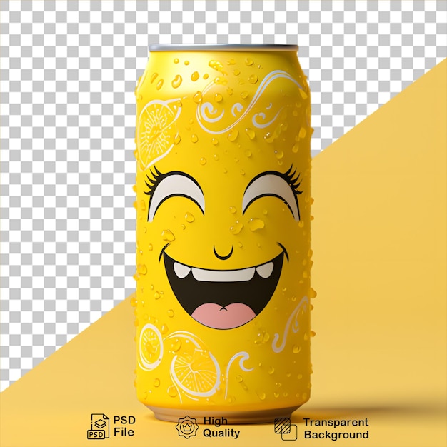 PSD mockup de soda negra aislado en fondo transparente incluye archivo png