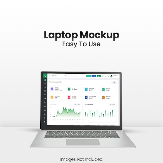 Mockup de software POS versátil para las empresas