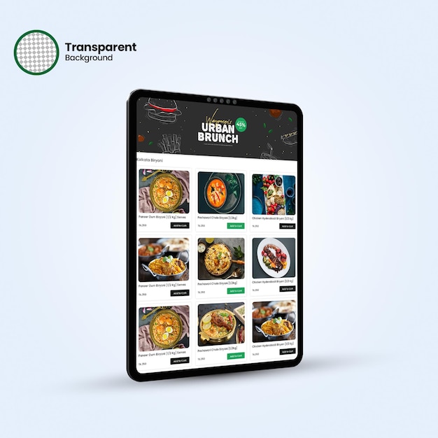 Mockup de software POS versátil para las empresas