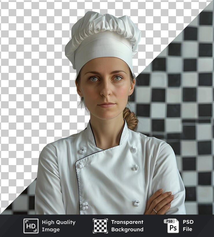 PSD mockup de sombrero de chef psd transparente para diseños culinarios, marca de restaurantes y comida p