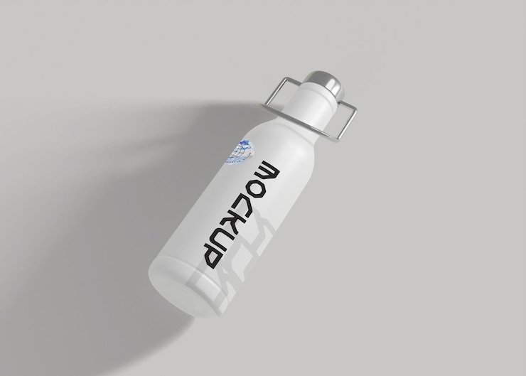 PSD mockup de soporte de termo para proyectos de identidad de marca