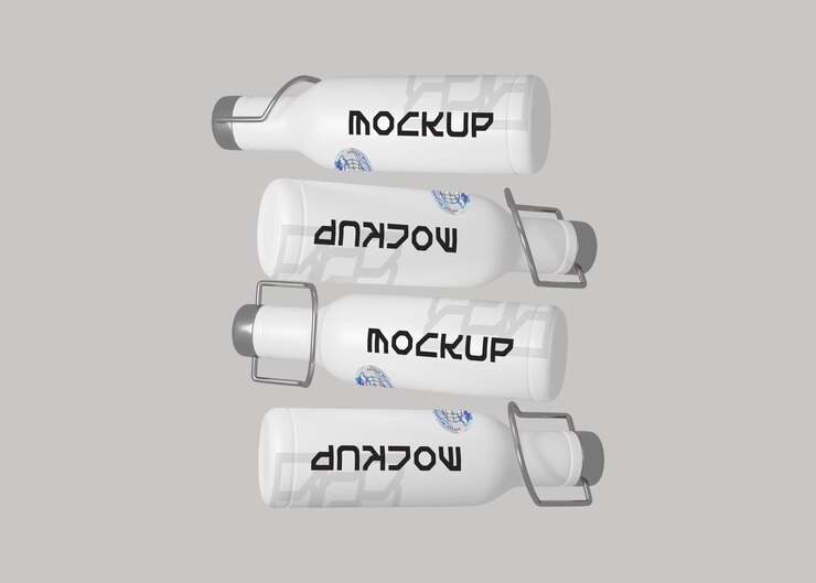 PSD mockup de soporte de termo para soluciones de marca creativa