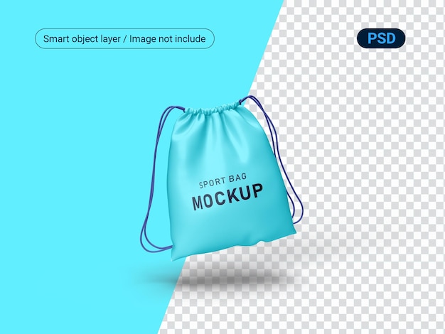 PSD mockup sport bag mockup objeto de maquete de alta qualidade