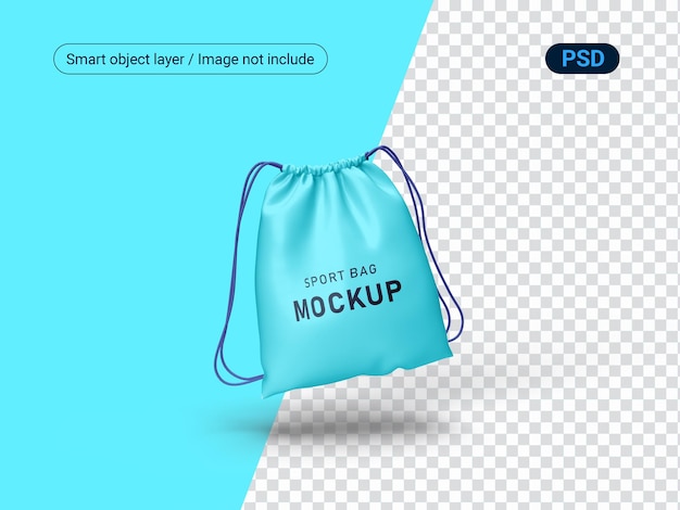 Mockup Sport Bag Mockup Objeto de maquete de alta qualidade