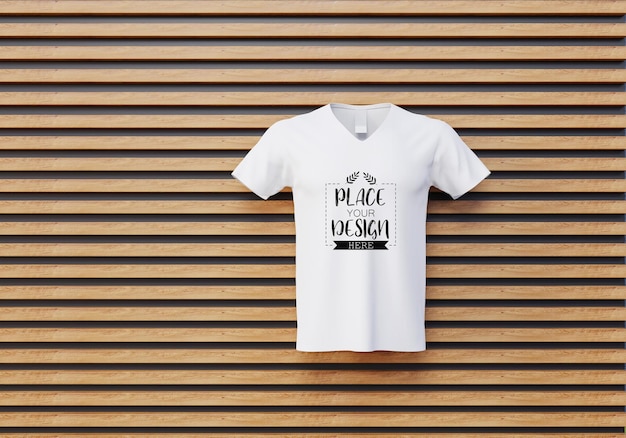 Mockup-t-shirt für die werbung von 3d-render-psd