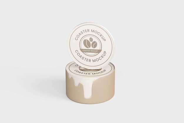 Mockup de las tablas de café