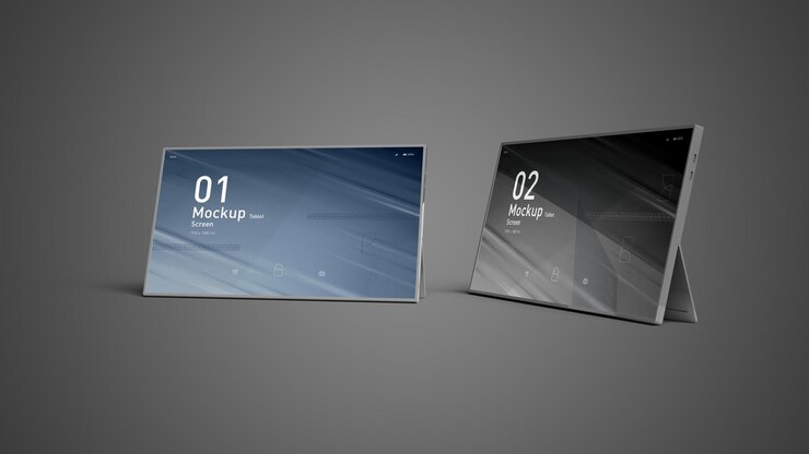 PSD mockup de la tableta psd de la pantalla