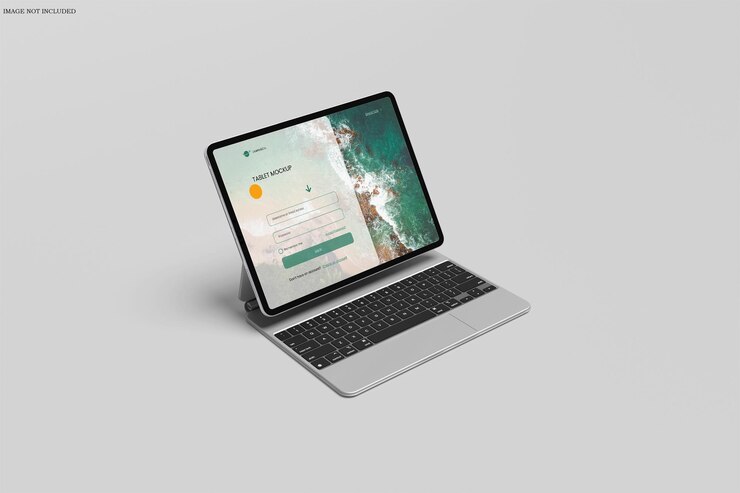 Mockup de la tableta