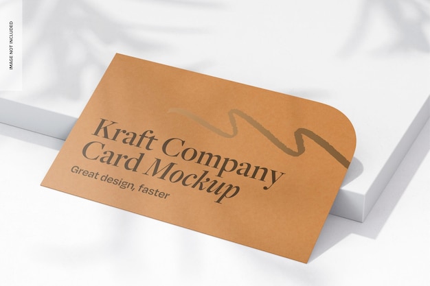 Mockup de la tarjeta de la compañía Kraft