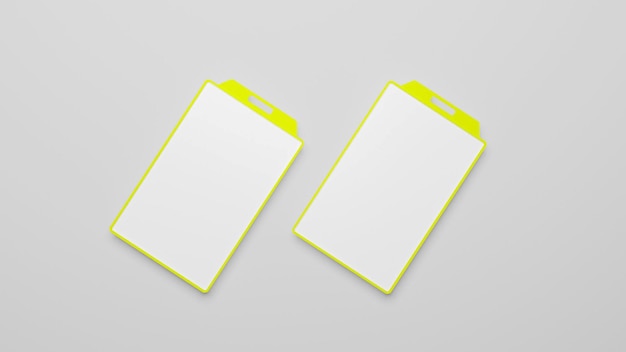 Mockup de la tarjeta de identificación PSD