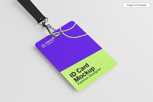 Mockup de la tarjeta de identificación