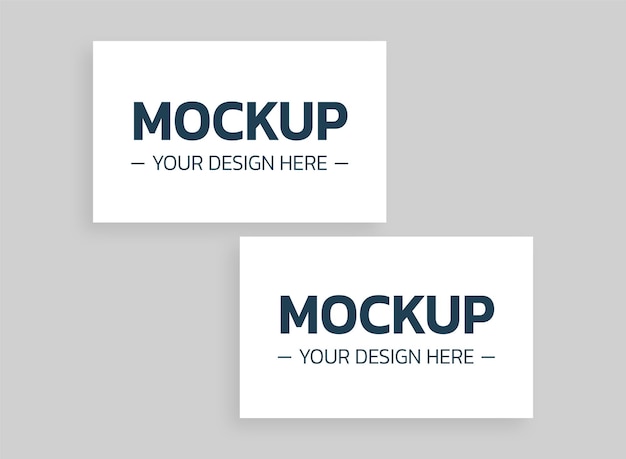 Mockup de tarjeta de visita en blanco