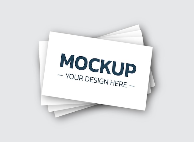 Mockup de tarjeta de visita en blanco