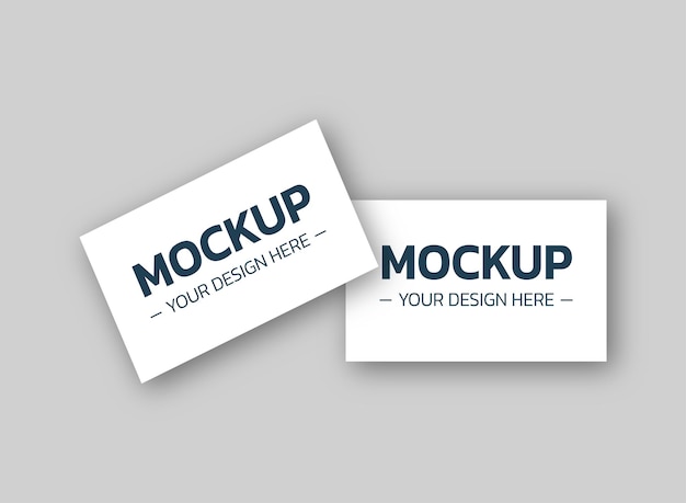 PSD mockup de tarjeta de visita en blanco