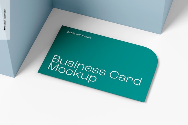 Mockup de tarjeta de visita comercial Vista derecha