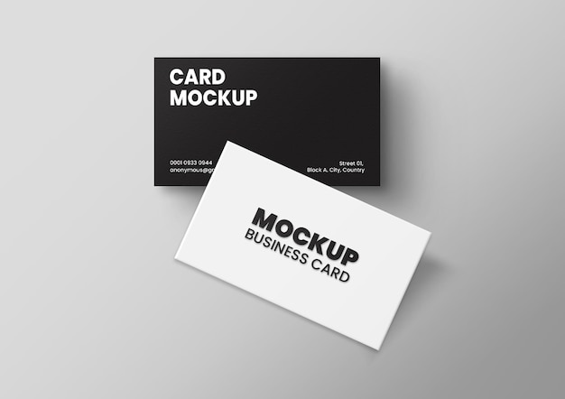 Mockup de tarjeta de visita editable para PSD