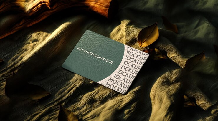 Mockup de tarjeta de visita tradicional en archivo PSD