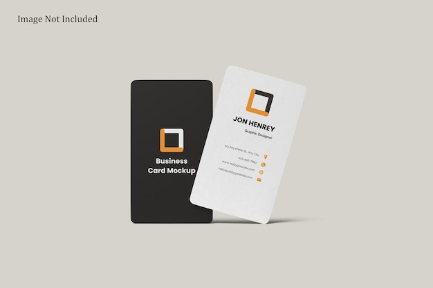 PSD mockup de tarjeta de visita vertical