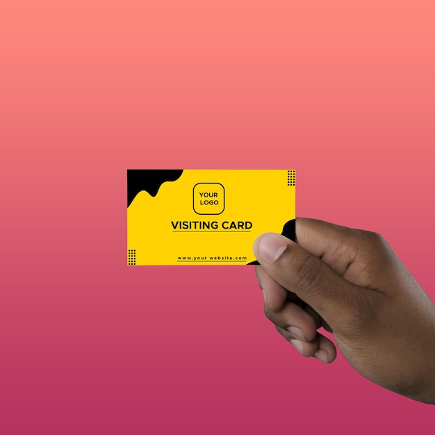 MOCKUP DE TARJETA DE VISITA