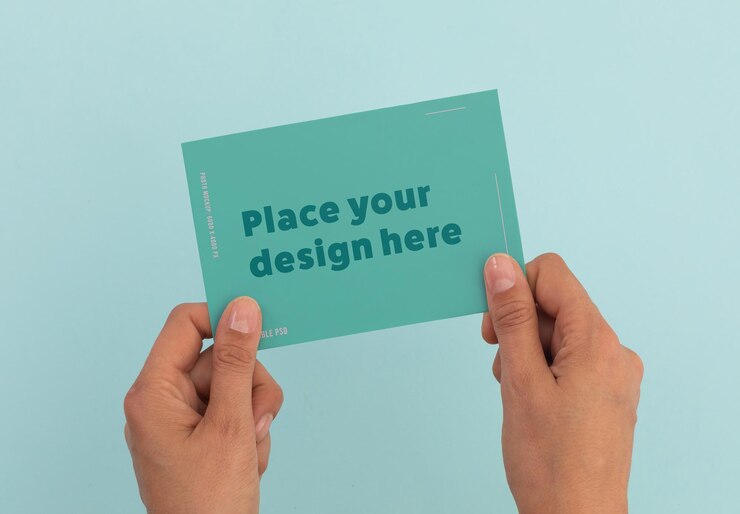PSD mockup de la tarjeta