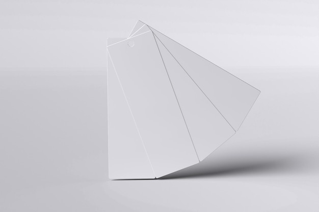 Mockup de las tarjetas de la paleta de colores Float