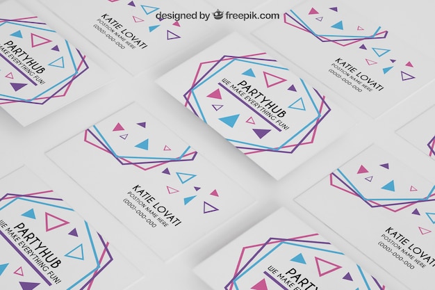 PSD mockup de tarjetas de visita