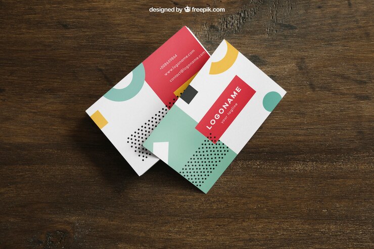 PSD mockup de tarjetas de visita