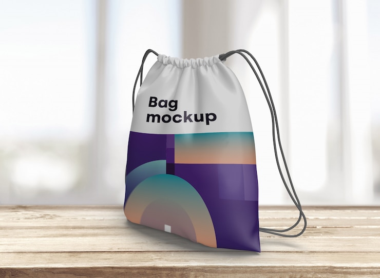 PSD mockup tas untuk merchandising