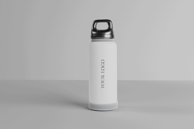 Mockup de la taza de botella de agua para viajes PSD