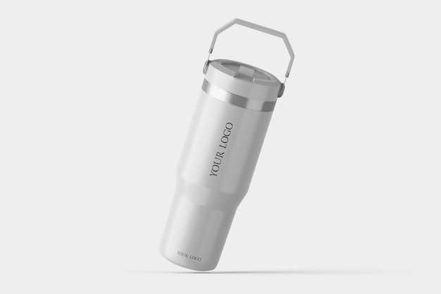 Mockup de la taza de botella de agua para viajes PSD