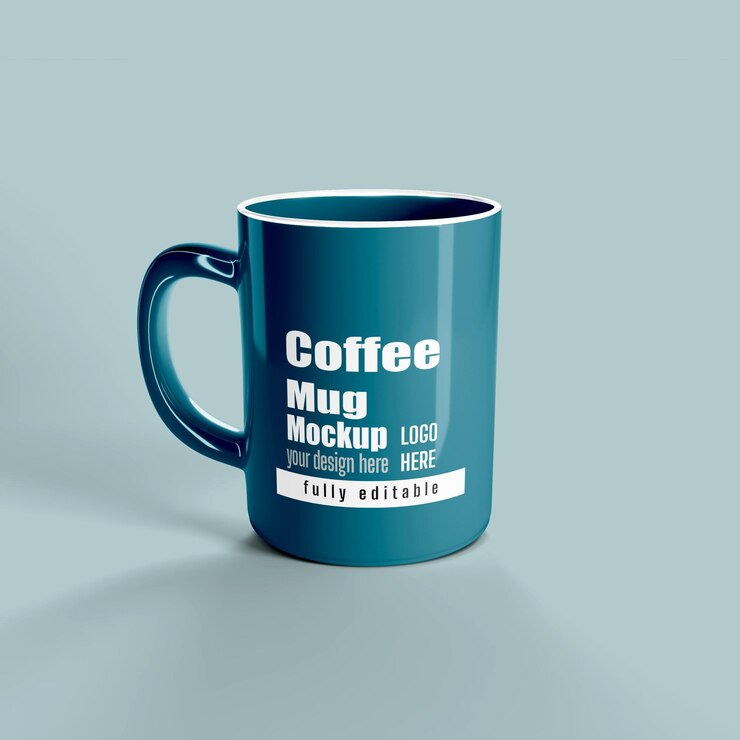 Mockup de taza de café para diseño y marca