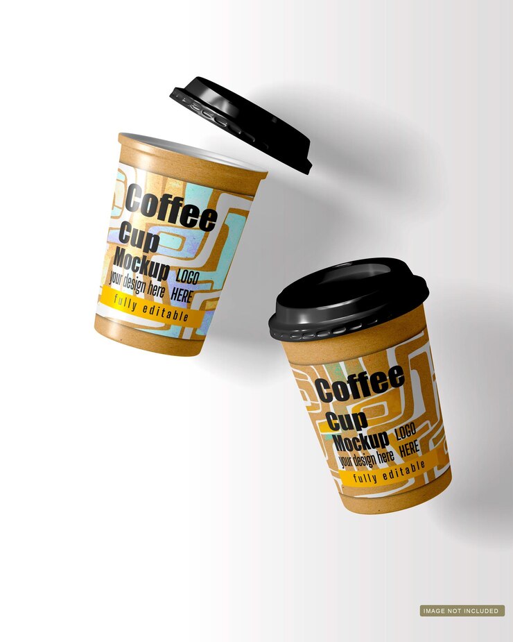 Mockup de taza de café para marca y diseño de productos
