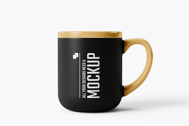 Mockup de taza de café vista delantera