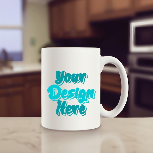 PSD mockup de la taza en formato psd