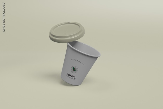 Mockup de taza de papel de café