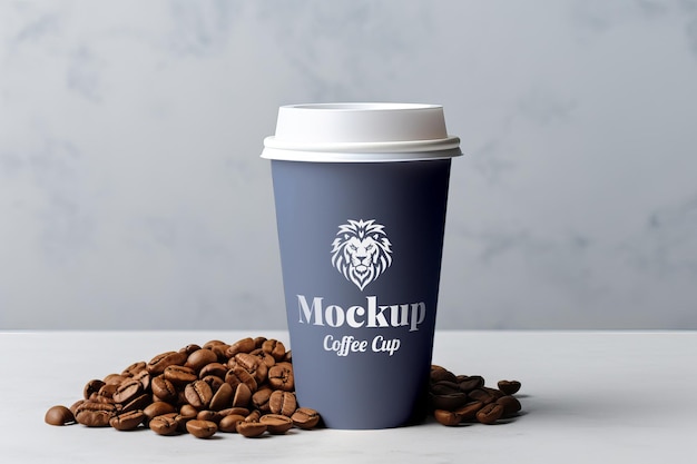 PSD mockup de taza de papel de café