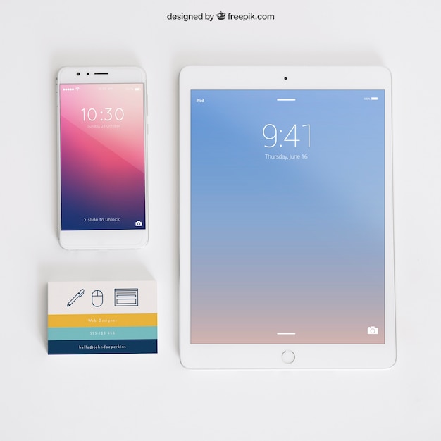 Mockup de tecnología