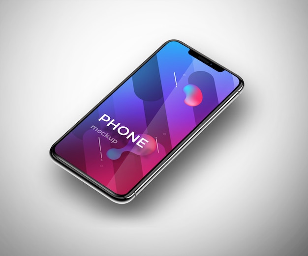 Mockup telefonico prospettico