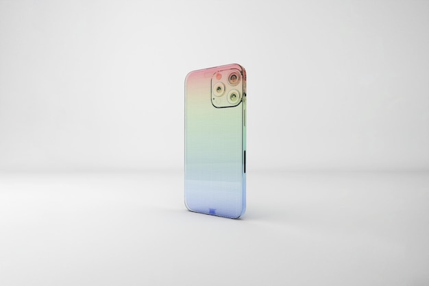 Mockup del teléfono 16 Pro Max con vidrio degradado
