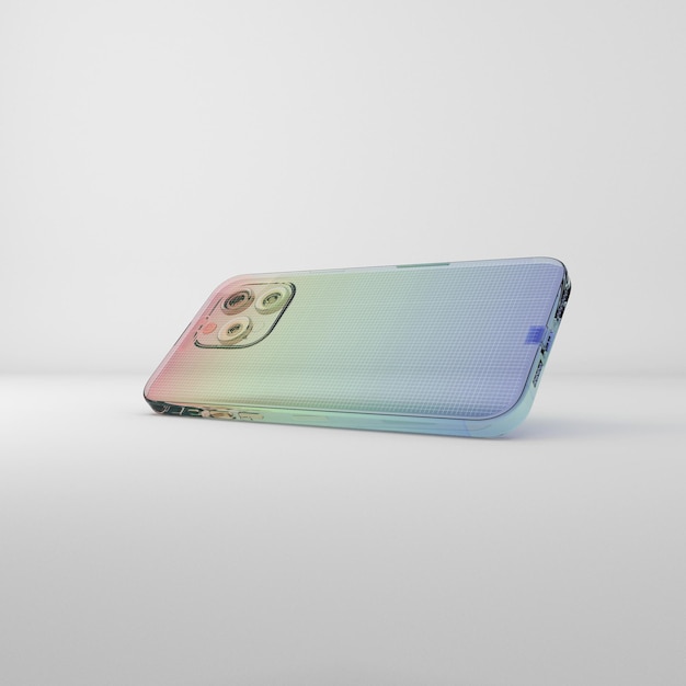 Mockup del teléfono Gradient Glass 15 Pro Max