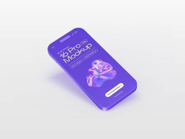 Mockup del teléfono inteligente 16 Pro