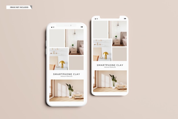 Mockup de teléfono de las redes sociales