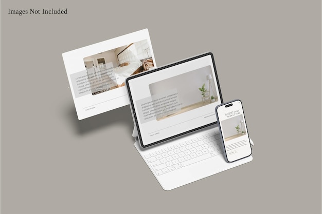 Mockup para teléfonos y tabletas