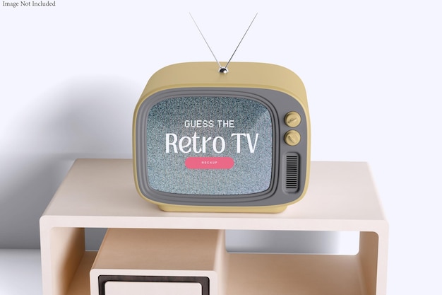 Mockup de televisión retro