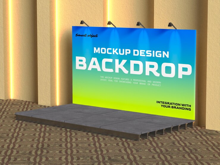 Mockup del telón de fondo