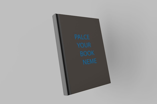 Mockup con texto del libro de marcador de lugar