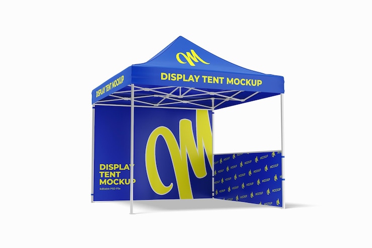 Mockup de la tienda de exhibición